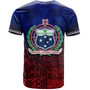Samoa T-Shirt Lowpolly Pattern with Polynesian Motif