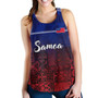 Samoa Women Tank Lowpolly Pattern with Polynesian Motif