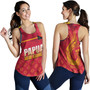 Papua New Guinea Women Tank Lowpolly Pattern with Polynesian Motif