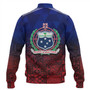 Samoa Baseball Jacket Lowpolly Pattern with Polynesian Motif