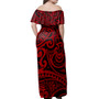 Polynesia Off Shoulder Maori Pattern