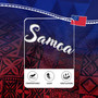 Samoa Rugby Jersey Lowpolly Pattern with Polynesian Motif