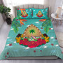 Guam Bedding Set Latte Stones Hibiscus