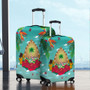 Guam Luggage Cover Latte Stones Hibiscus
