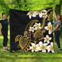 Hawaii Premium Quilt Polynesian Tribal Tattoo Plumeria Flower