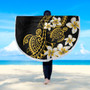 Hawaii Beach Blanket Polynesian Tribal Tattoo Plumeria Flower