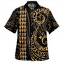 Hawaii Combo Puletasi And Shirt Kakau Style Gold