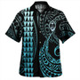 Guam Combo Puletasi And Shirt Kakau Style Turquoise