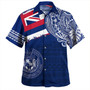 Hawaii Combo Puletasi And Shirt Polynesian Flag With Coat Of Arms