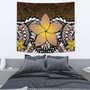 Hawaii Tapestry Hawaii Plumeria Polynesian Traditional Patterns Vintage Version