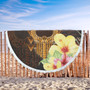 Hawaii Beach Blanket Ikaika Hawaiian With Hibiscus Flowers Retro Style