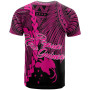 Papua New Guinea Polynesian Custom Personalised T-Shirt - Tribal Wave Tattoo Pink 2