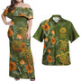 American Samoa Polynesian Pattern Combo Dress And Shirt Tropical Summer