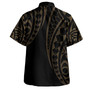 Hawaii Polynesian Combo Dress And Shirt Hawaiian Kakau Style Golden