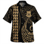 Tuvalu Combo Short Sleeve Dress And Shirt Kakau Style Gold