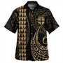 Fiji Combo Short Sleeve Dress And Shirt Kakau Style Gold