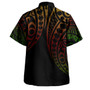 Marquesas Islands Combo Short Sleeve Dress And Shirt Kakau Style Reggae