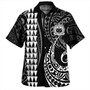 Samoa Combo Short Sleeve Dress And Shirt Kakau Style White