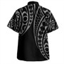 Marquesas Islands Combo Short Sleeve Dress And Shirt Kakau Style White