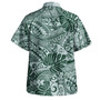 Hawaii Combo Short Sleeve Dress And Shirt Tribal Polynesian Pattern Leaf