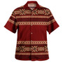 Samoa Combo Short Sleeve Dress And Shirt Siapo Pattern Design