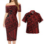 Tonga Combo Short Sleeve Dress And Shirt Kupesi Ngatu
