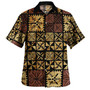 Tonga Combo Short Sleeve Dress And Shirt Ngatu Style