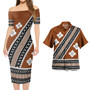 Fiji Combo Short Sleeve Dress And Shirt Tapa Clothes
