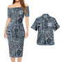 Fiji Combo Short Sleeve Dress And Shirt Tribal Coat Of Arms