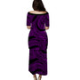 Hawaii Puletasi Tribal Pattern Polynesian Purple