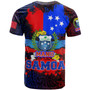 Samoa Custom Personalised T-Shirt Manu Wings Color Flag Style