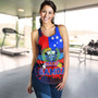 Samoa Custom Personalised Women Tank Manu Wings Color Flag Style