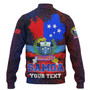 Samoa Custom Personalised Baseball Jacket Manu Wings Color Flag Style