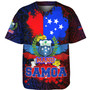 Samoa Custom Personalised Baseball Shirt Manu Wings Color Flag Style