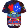 Samoa Custom Personalised Baseball Shirt Manu Wings Color Flag Style