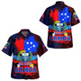 Samoa Combo Puletasi And Shirt Manu Wings Color Flag Style