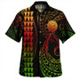 Pohnpei State Combo Puletasi And Shirt Kakau Style Reggae