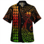 Marquesas Islands Combo Puletasi And Shirt Kakau Style Reggae