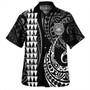 American Samoa Combo Puletasi And Shirt Kakau Style White
