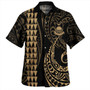 Kiribati Combo Puletasi And Shirt Kakau Style Gold