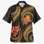 Philippines Filipinos Hawaiian Shirt Polynesian Gold Plumeria