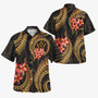 Kosrae Hawaiian Shirt Polynesian Gold Plumeria