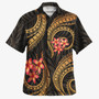 Polynesian Hawaiian Shirt Polynesian Gold Plumeria