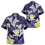 Polynesian Traditional Patterns Plumeria Flowers Puletasi And Shirt