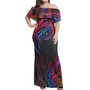 New Zealand Combo Off Shoulder Long Dress And Shirt Rainbow Style