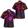 Nauru Combo Short Sleeve Dress And Shirt Rainbow Style