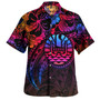 Tahiti Combo Short Sleeve Dress And Shirt Rainbow Style