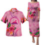 Tokelau Combo Puletasi And Shirt Floral With Seal Pink