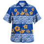 Samoa Hawaiian Shirt Tapa Flower Fabric Print