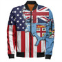 Fiji Bomber Jacket Flag American Half Concept